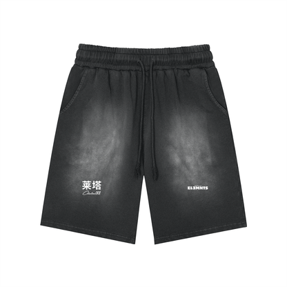 EE x LETTA Unisex 360G Monkey Washed Shorts