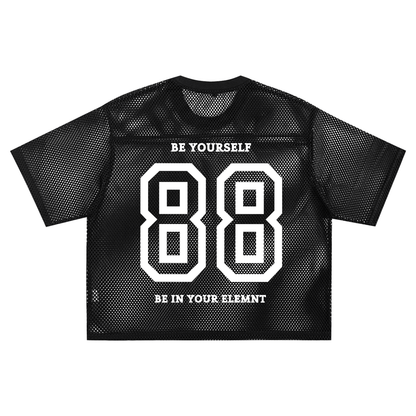 ESSNTIAL ELEMNTS Unisex 260G C-Thru Boxy Net Tee