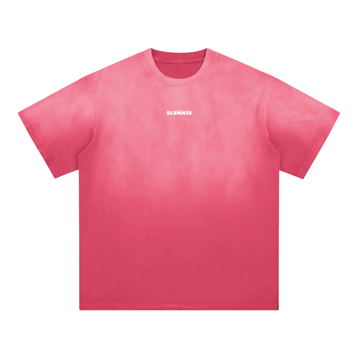 ESSNTIAL ELEMNTS Unisex Classic Wash Fade Gradient Tee