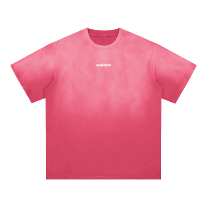 ESSNTIAL ELEMNTS Unisex Classic Wash Fade Gradient Tee