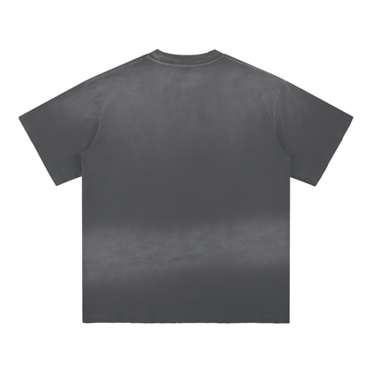 ESSNTIAL ELEMNTS Unisex 260G Sun Fade Hand-Frayed Tee