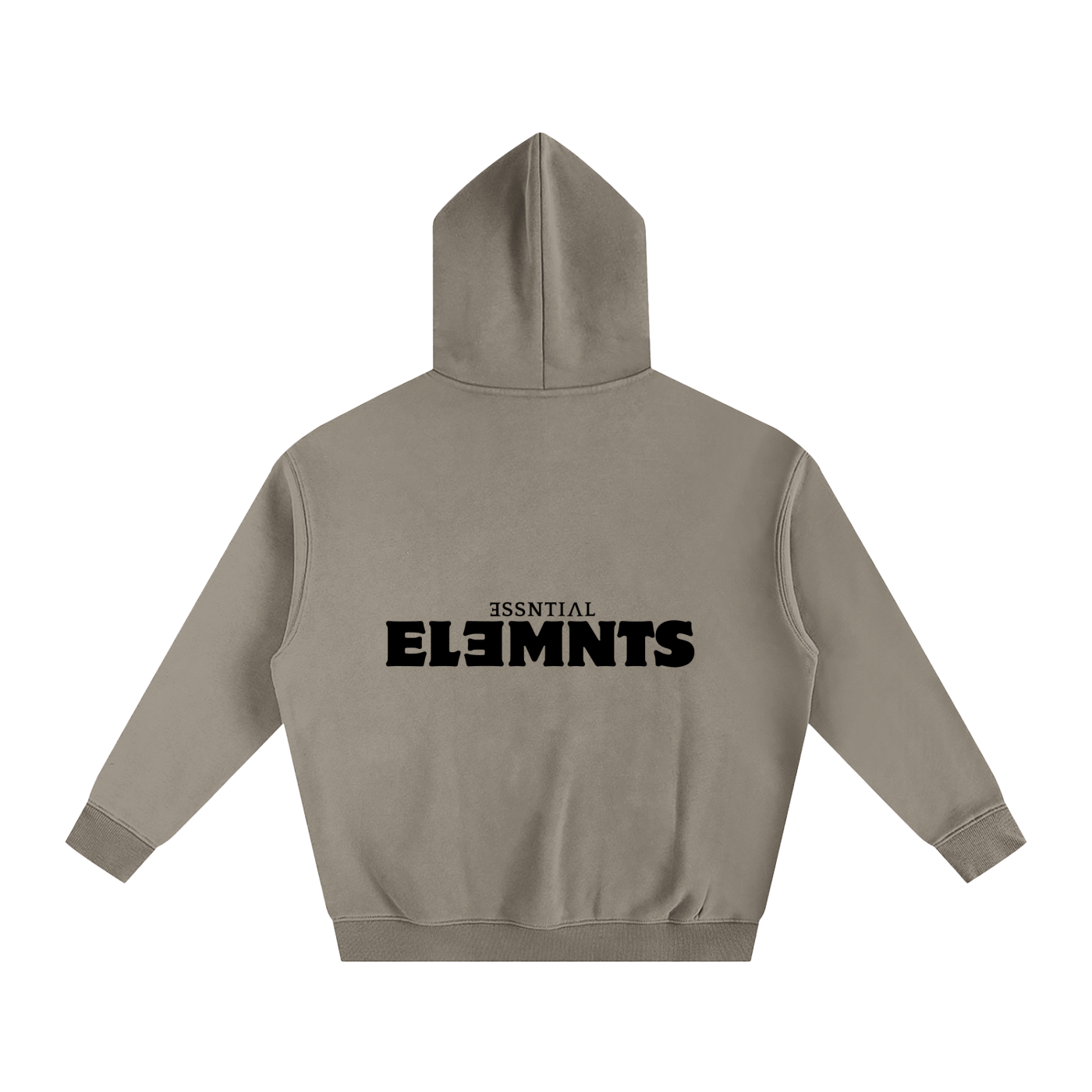 ESSNTIAL ELEMNTS Unisex 350G OS Solid Color Fleeced Hoodie
