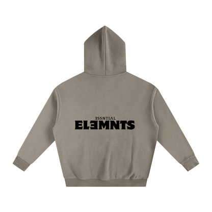 ESSNTIAL ELEMNTS Unisex 350G OS Solid Color Fleeced Hoodie