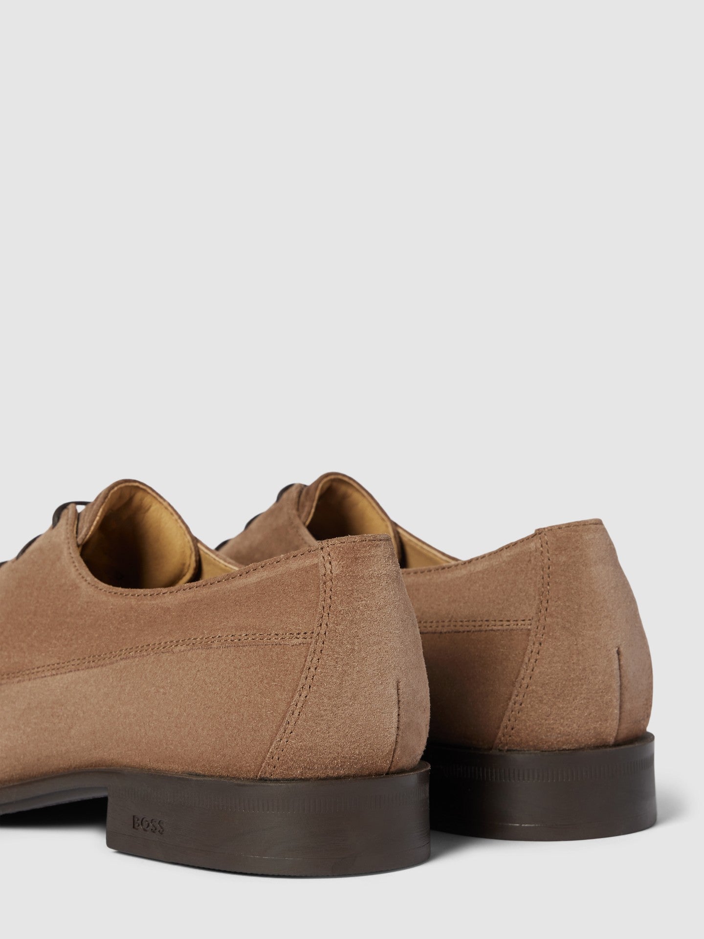 Boss Suede Derby Shoes with Removable Insole