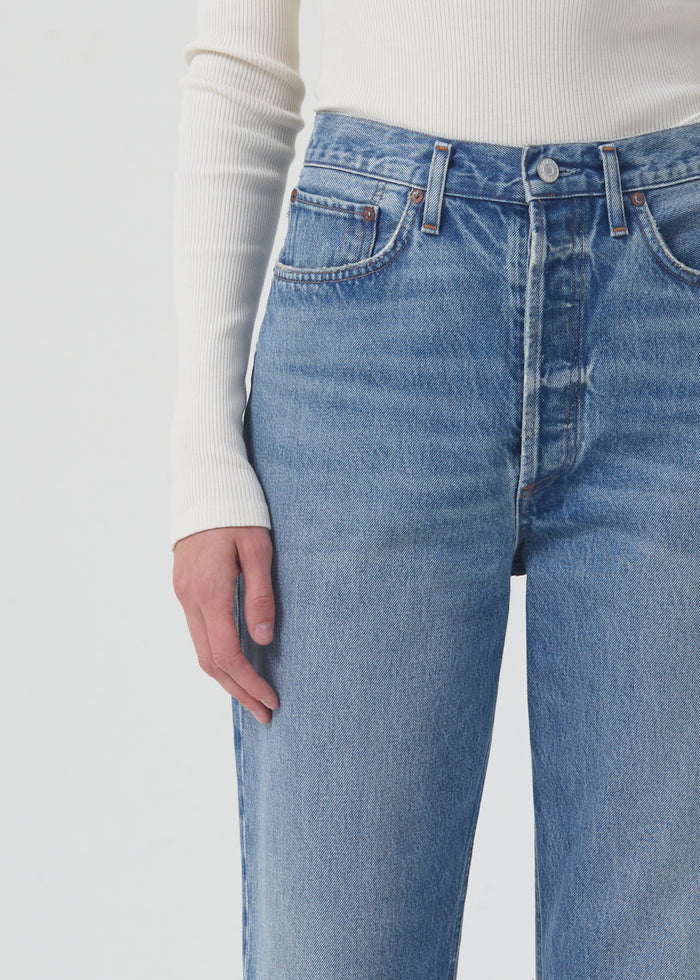 AGOLDE 90'S CROP MID RISE STRAIGHT IN BOUND