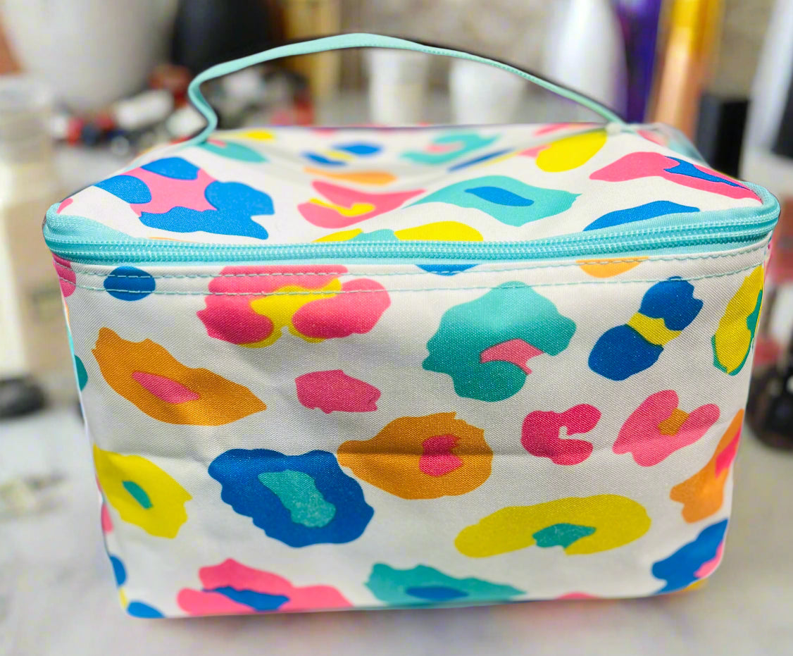 Fun Leopard Cosmetic Case