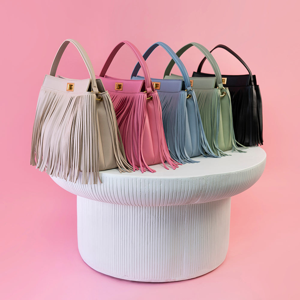 Anne Black Recycled Vegan Top Handle Bag