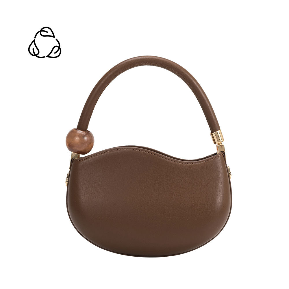 Jennie Chocolate Recycled Vegan Crossbody Bag