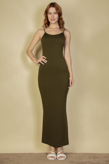 Ribbed Mermaid Hem Camisole Maxi Dress (CAPELLA)
