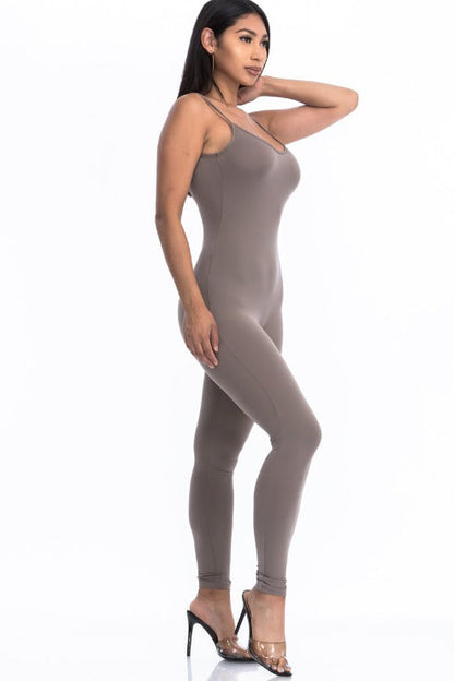 Solid Bodycon Cami Jumpsuit (CAPELLA)