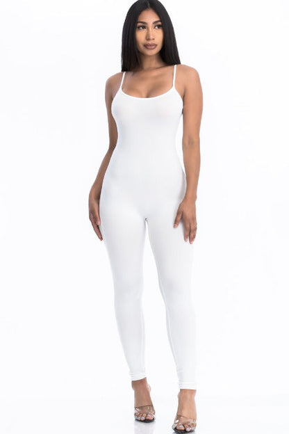 Solid Bodycon Cami Jumpsuit (CAPELLA)