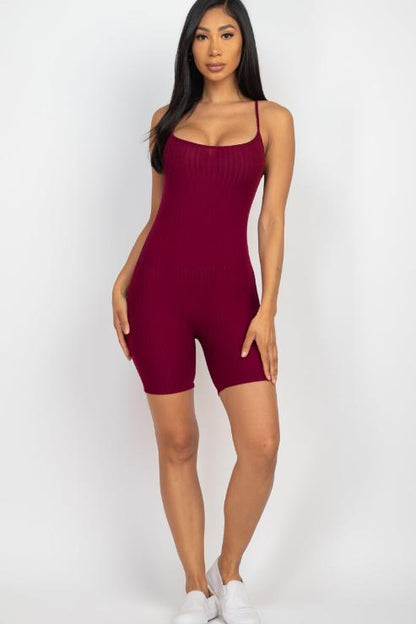 Ribbed Bodycon Romper (CAPELLA)