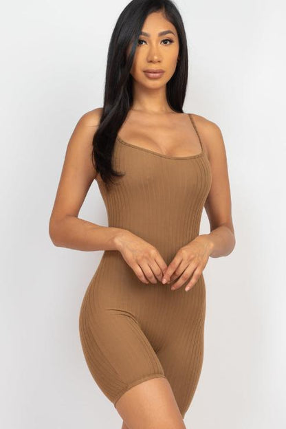 Ribbed Bodycon Romper (CAPELLA)