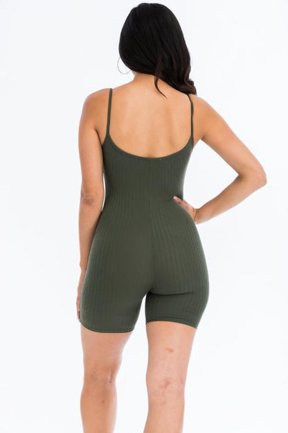 Ribbed Bodycon Romper (CAPELLA)