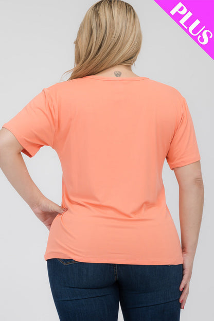 Plus Size Basic Short Sleeve T-shirt (CAPELLA)