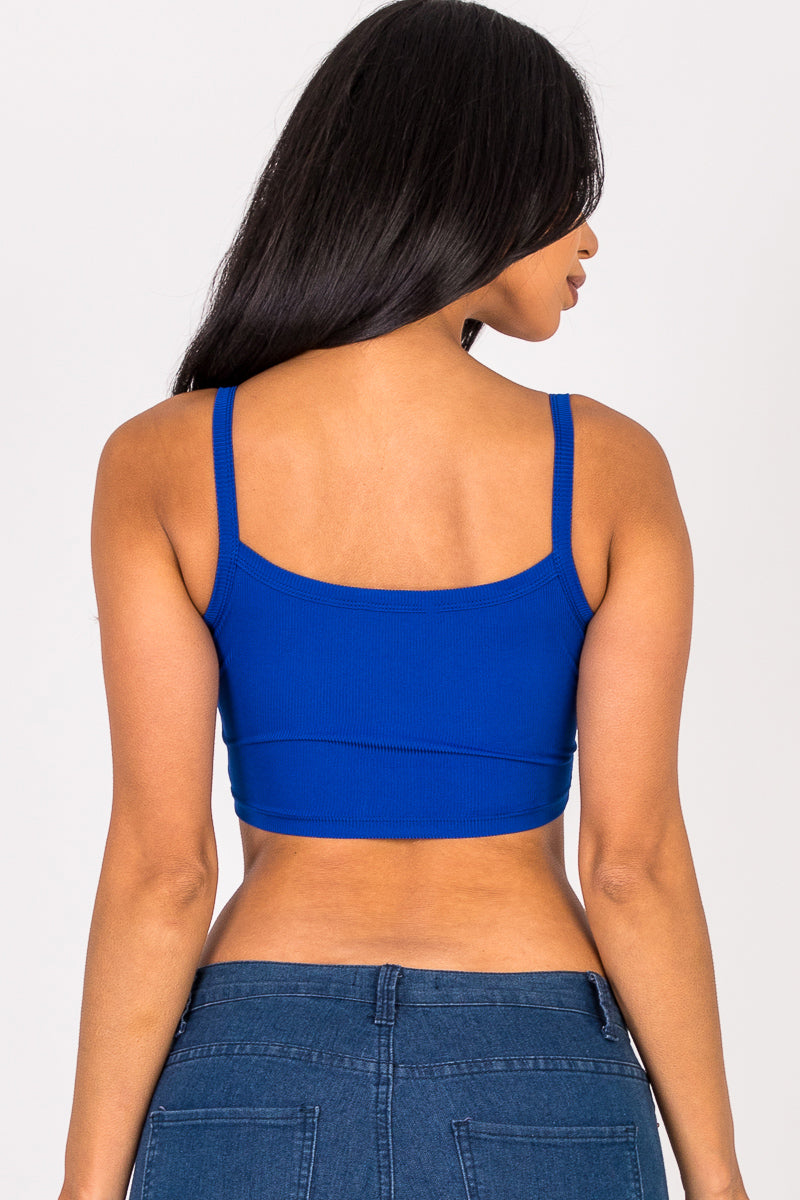 Ribbed Knit Cami Crop Top (CAPELLA)