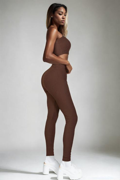 Ribbed Tube Top & Leggings Set (CAPELLA)
