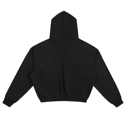 ESSNTIAL ELEMNTS Unisex 400G Solid Color Boxy Hoodie