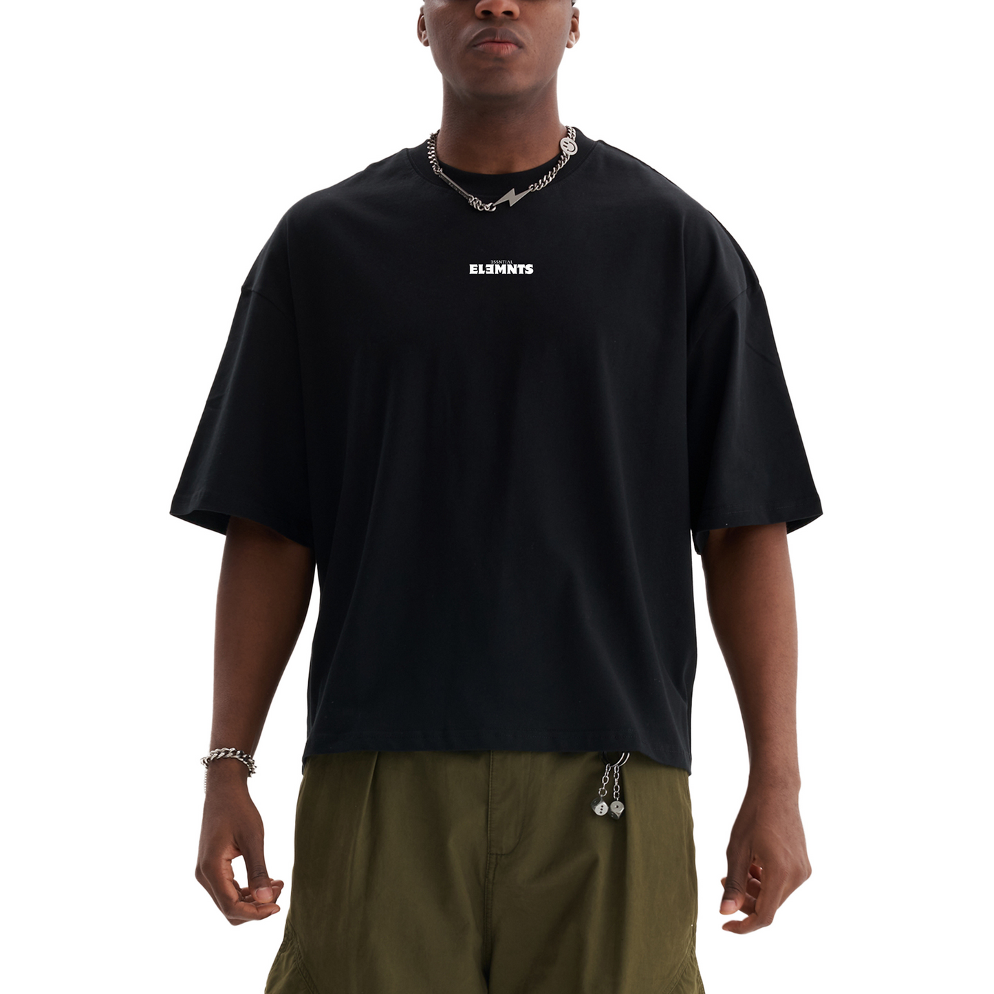ESSNTIAL ELEMNTS Unisex Oversize Boxy DS Tee