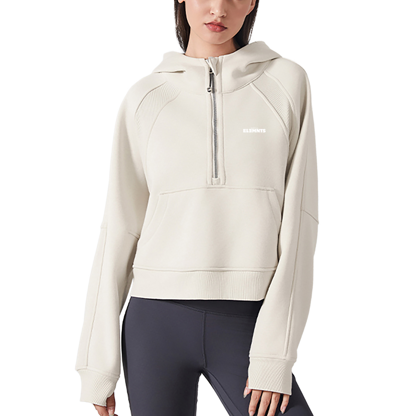 ESSNTIAL ELEMNTS Women's 320G Crop Street Hoodie