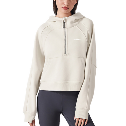 ESSNTIAL ELEMNTS Women's 320G Crop Street Hoodie
