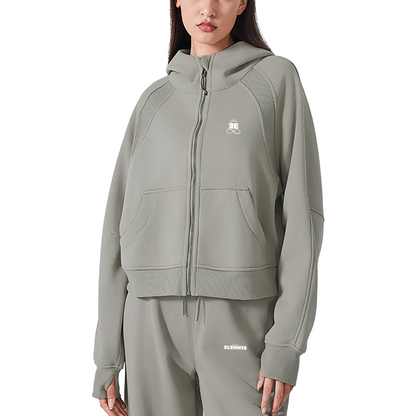 ESSNTIAL ELEMNTS Women's 320G Crop Street Hoodie