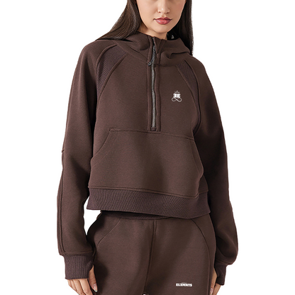 ESSNTIAL ELEMNTS Women's 320G Crop Street Hoodie