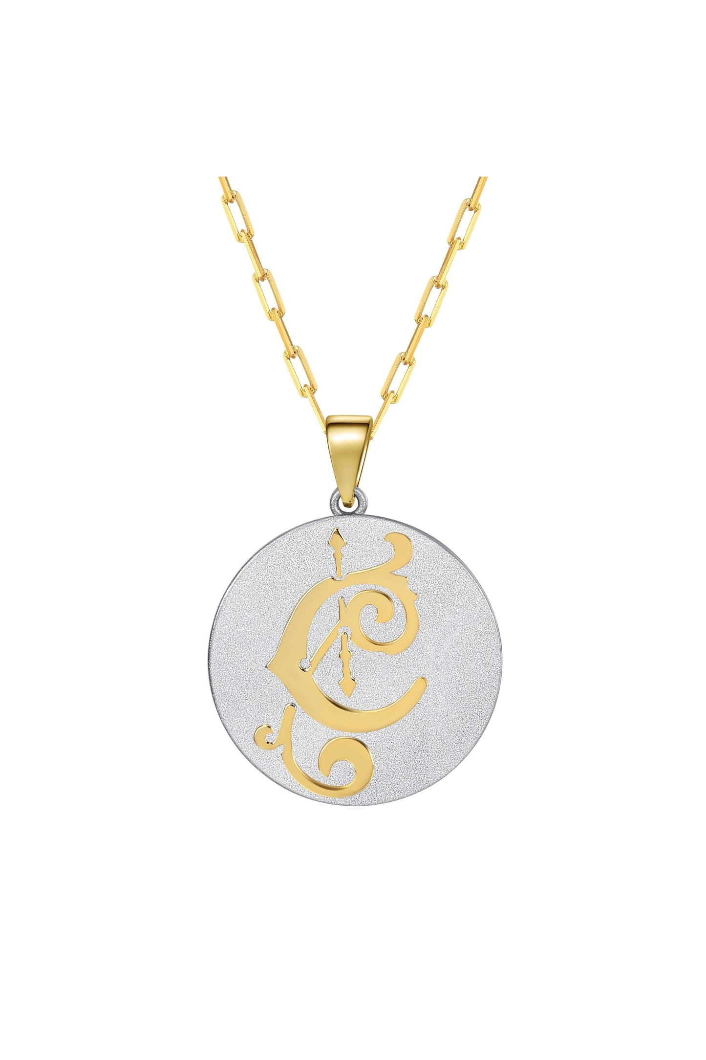 Fancy Initial Pendant Necklace by Saints & Saviors