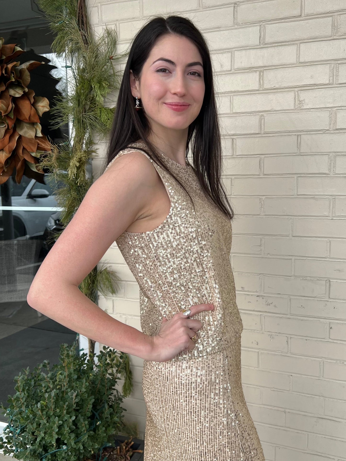 Sloane Sequin Top