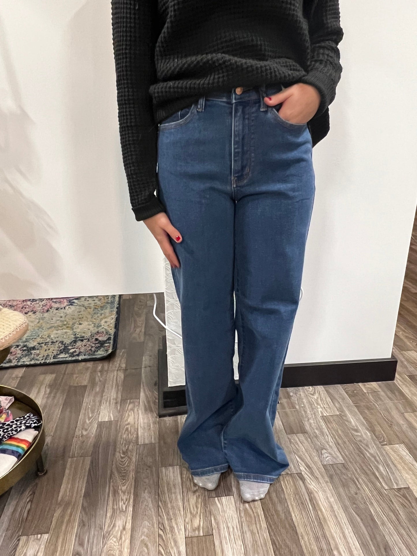 Women's Judy Blue High Waist Vintage Wide Leg Medium Wash