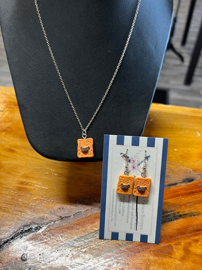 Bread Sterling Silver .925 Earrings