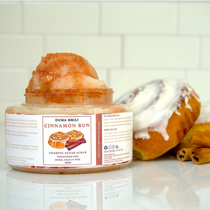 Cinnamon Bun Foaming Sugar Scrub