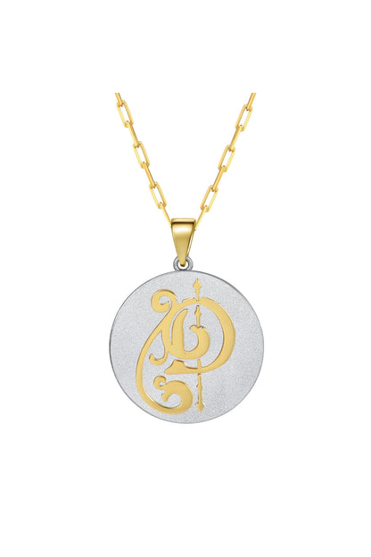 Fancy Initial Pendant Necklace by Saints & Saviors