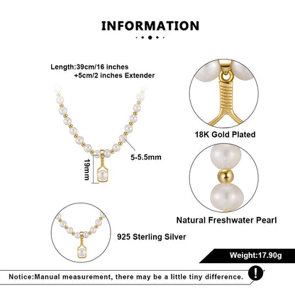 Pickleball Paddle Pearly Necklace