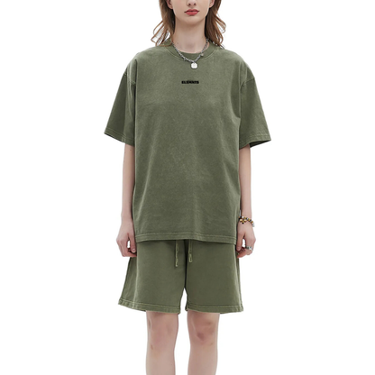 ESSNTIAL ELEMNTS Unisex DS Vintage Stone Wash Tee