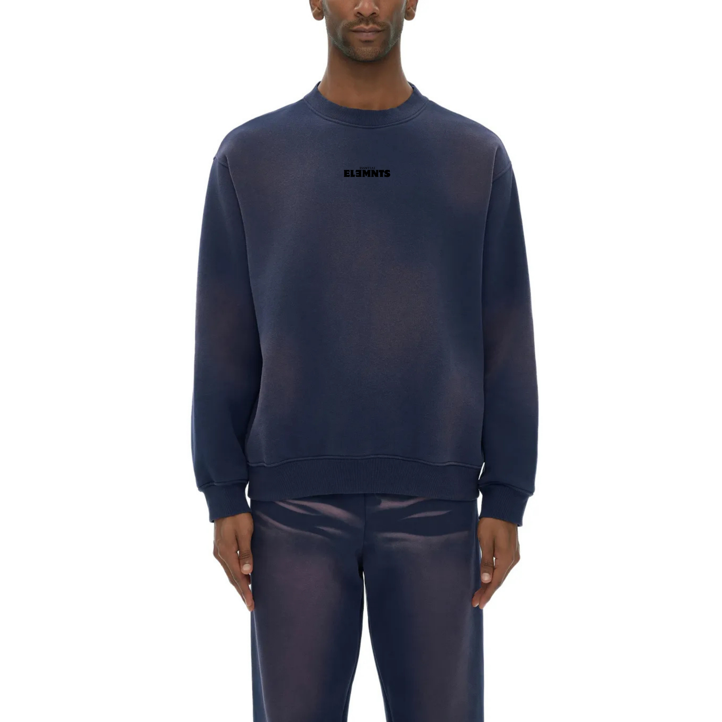 ESSNTIAL ELEMNTS Unisex 375G Faded Wash Fleece SS