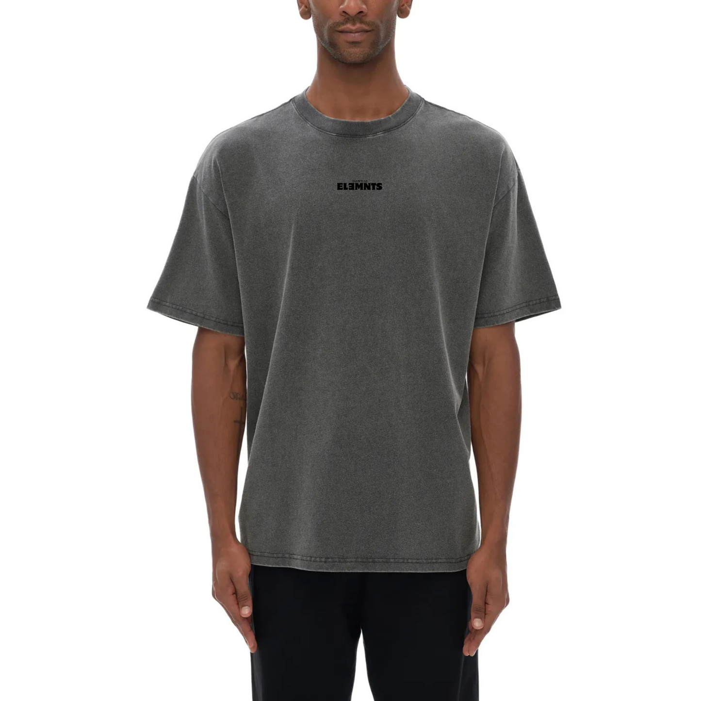 ESSNTIAL ELEMNTS Unisex Fluffy Vintage Washed Tee
