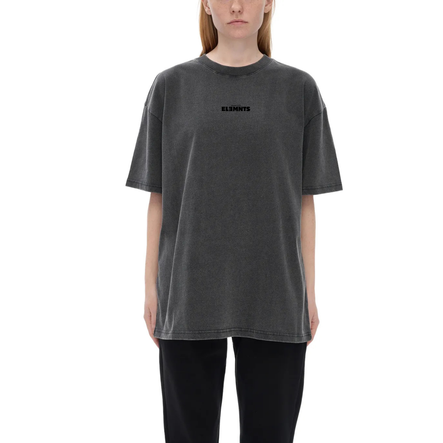 ESSNTIAL ELEMNTS Unisex Fluffy Vintage Washed Tee