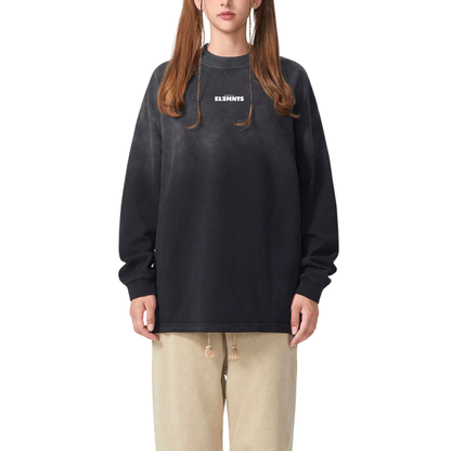 ESSNTIAL ELEMNTS Unisex 270G Gradient Washed VT LS Tee