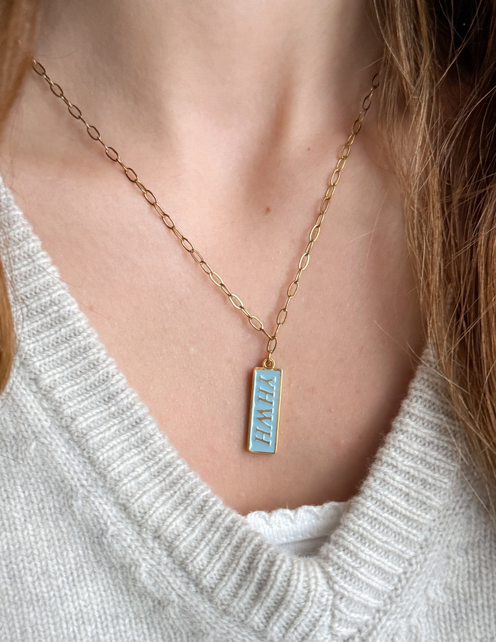 Enamel YHWH Necklace