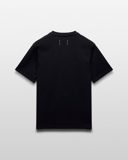 Reigning Champ Midweight Jersey Arch Logo T-Shirt in Black