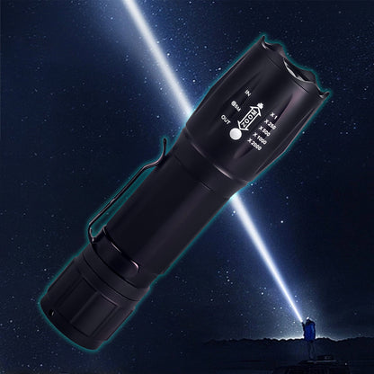 2 Pack Light Bead Telescopic Zoom Strong Adjustable Mode Flashlight