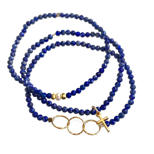 Lapis Bracelet Set