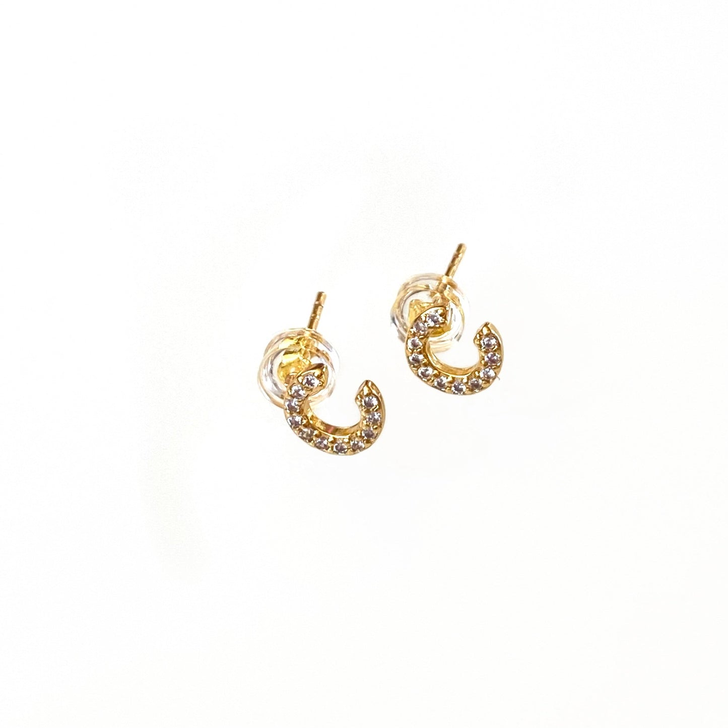Gold Initial Studs