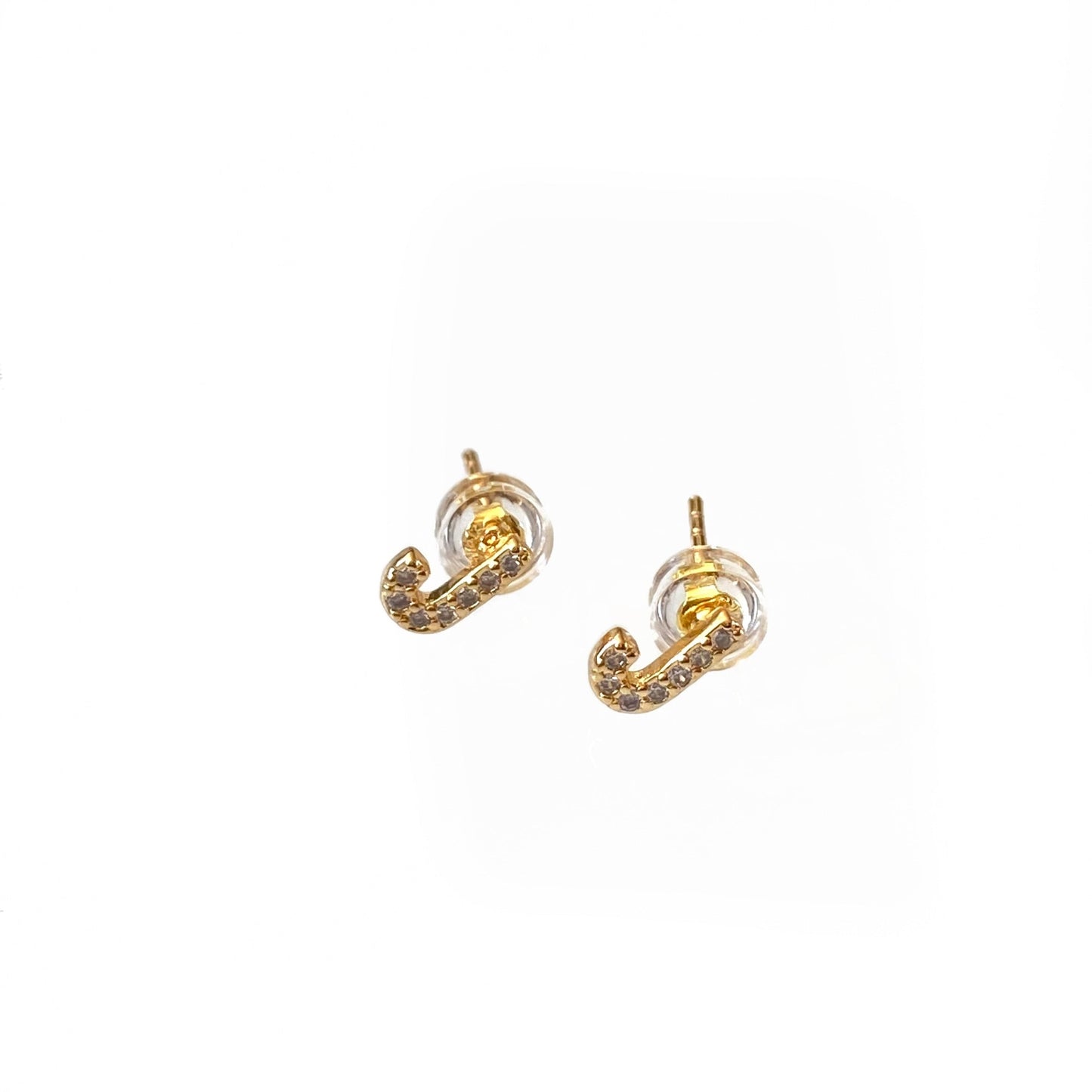 Gold Initial Studs