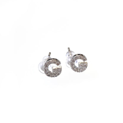 Silver Initial Studs
