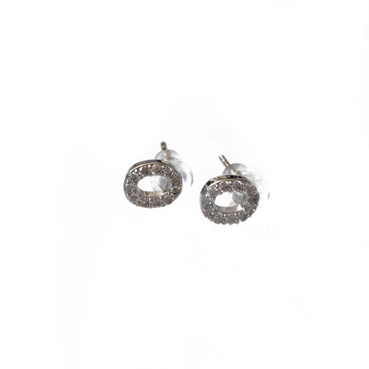 Silver Initial Studs