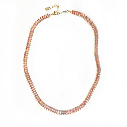 Pink CZ Chain