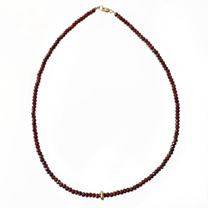 Garnet Beaded Necklace