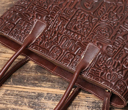 MARCIA Classic Leather Tote
